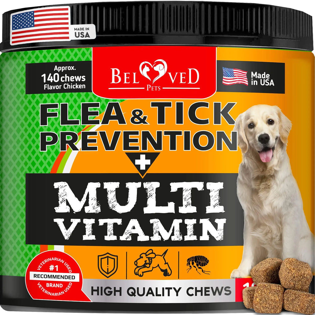 Natural Dog Flea & Tick Chewable Tablets