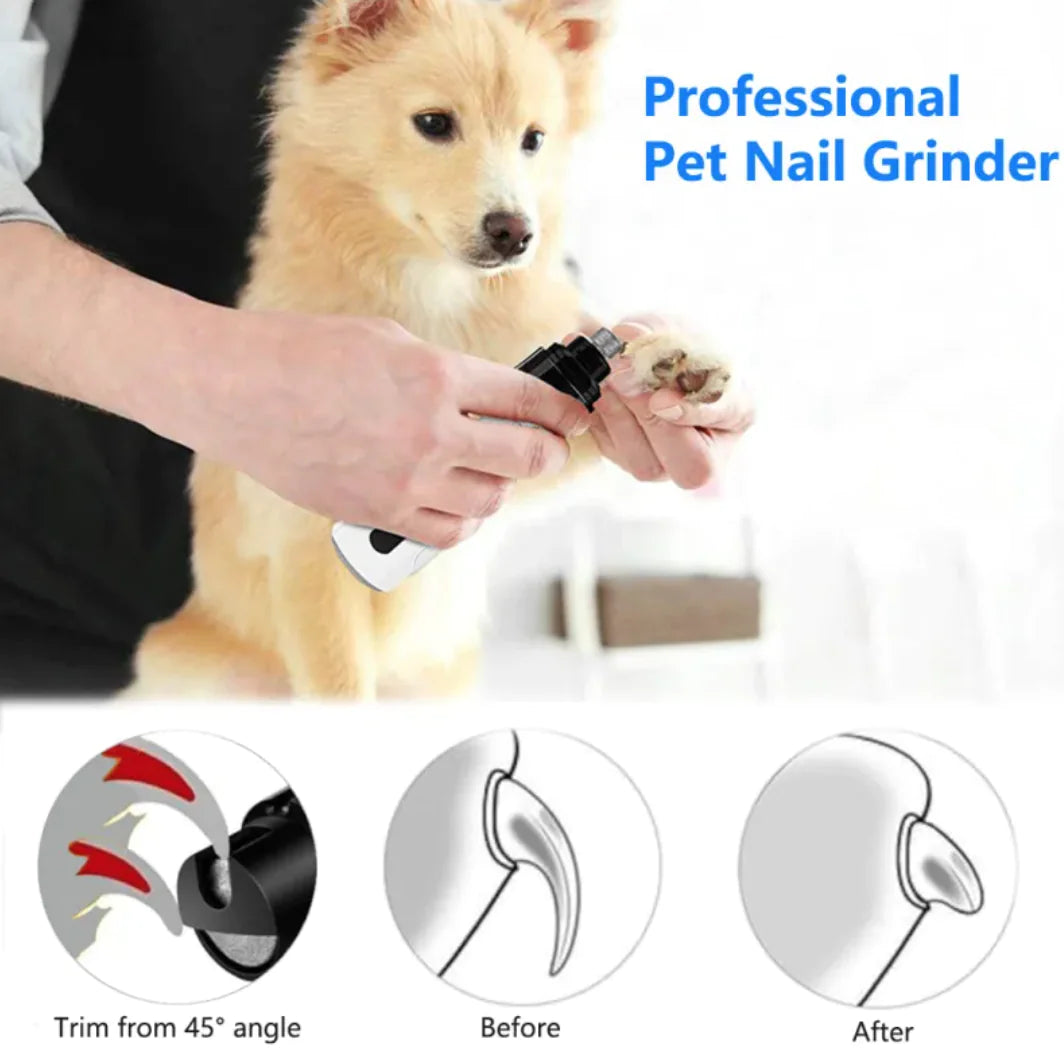 Rechargeable Pet Nail Grinder – Quiet & Safe