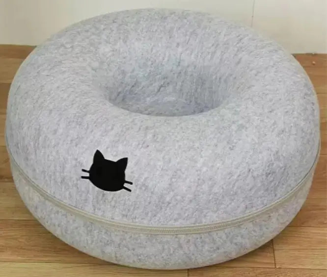 Round Cat Tunnel – Foldable Play Tube