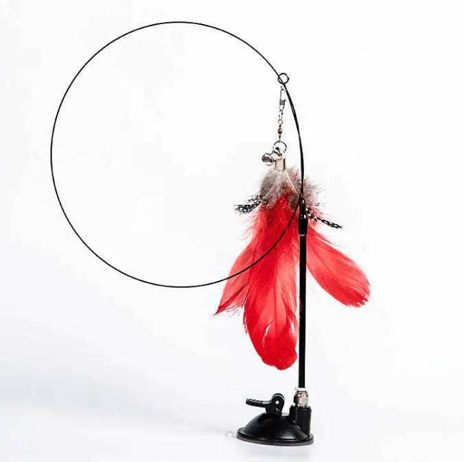Cat Rod Toy with Strong Suction Cup