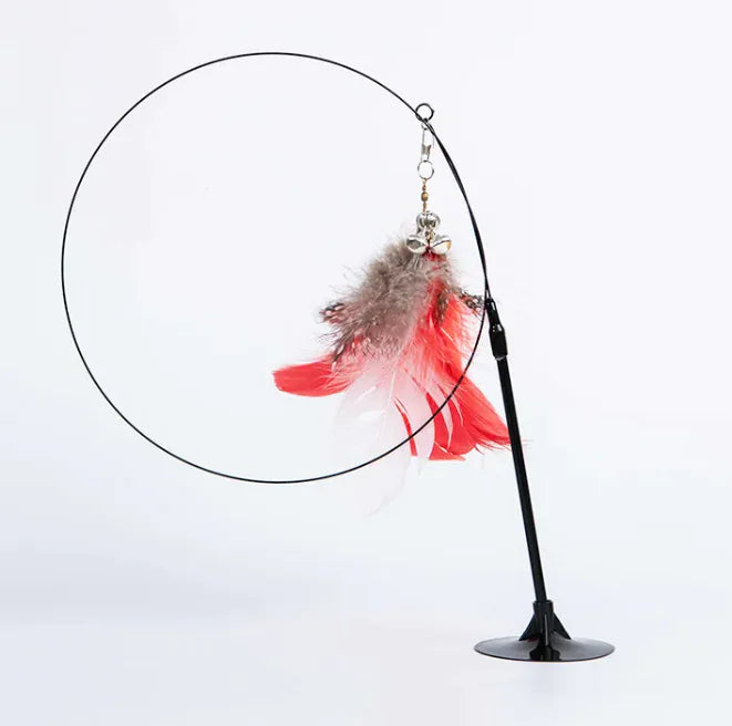 Cat Rod Toy with Strong Suction Cup