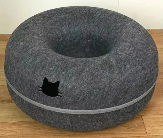 Round Cat Tunnel – Foldable Play Tube