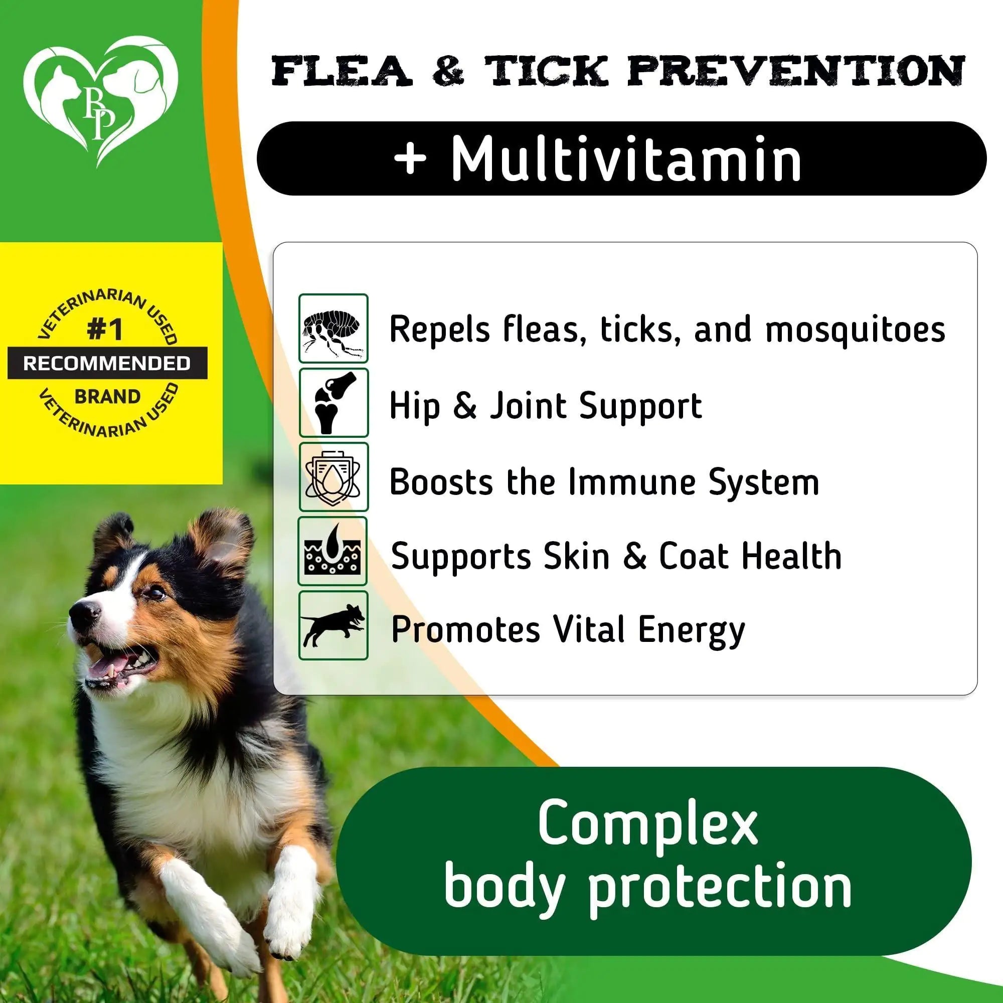 Natural Dog Flea & Tick Chewable Tablets