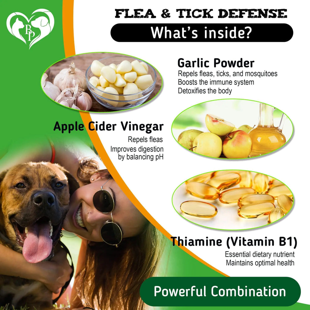 Natural Dog Flea & Tick Chewable Tablets